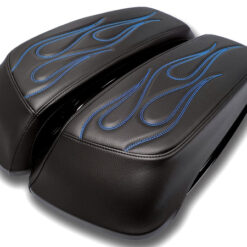 FlameThrower - Stitched - HD Saddlebag Lid Covers