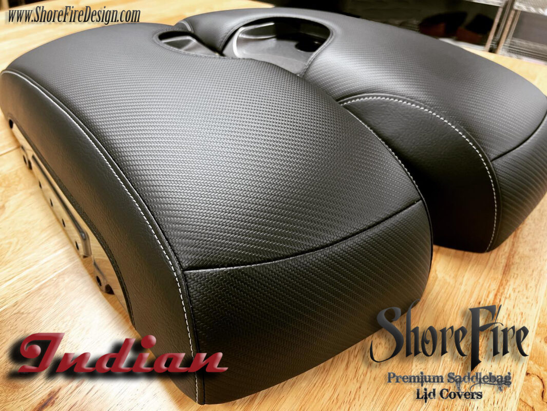 Carbon Fiber Indian Saddlebag Lid Covers ShoreFire Design