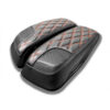 Double Diamond - Speaker Lid Covers - HD Saddlebag Lid Covers